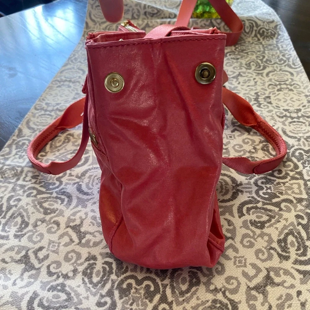 Kipling Shiny Coral Pink Shoulder & Handbag✨✨ - Picture 13 of 16